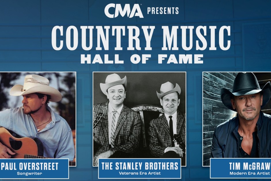 Country Music Hall of Fame Names Tim McGraw, Paul Overstreet & The Stanley Brothers as 2026 Inductees