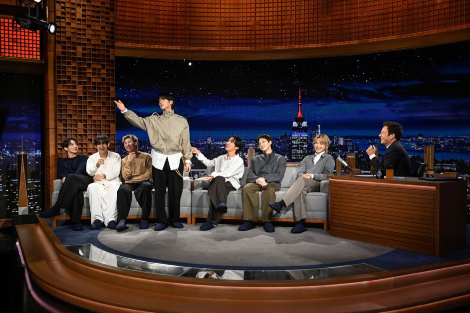 Go Inside BTS ‘Tonight Show’ Taping, From Fan Jump-Scares to Jimmy Fallon Angling to Be ‘The 8th Member’