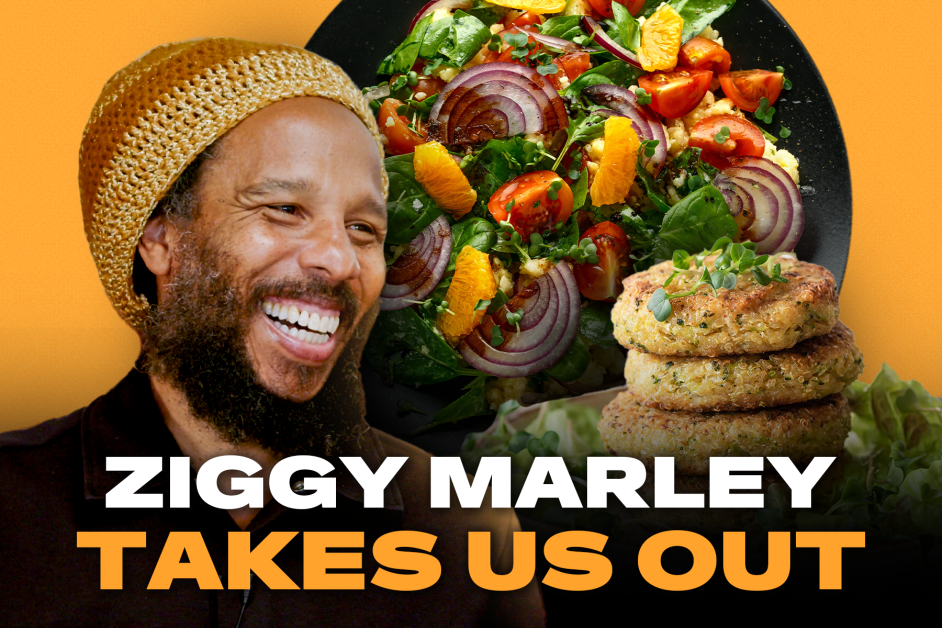 Ziggy Marley Shows Us the ‘Brightside’ in 432 Hz Over Vegan Food | Takes Us Out