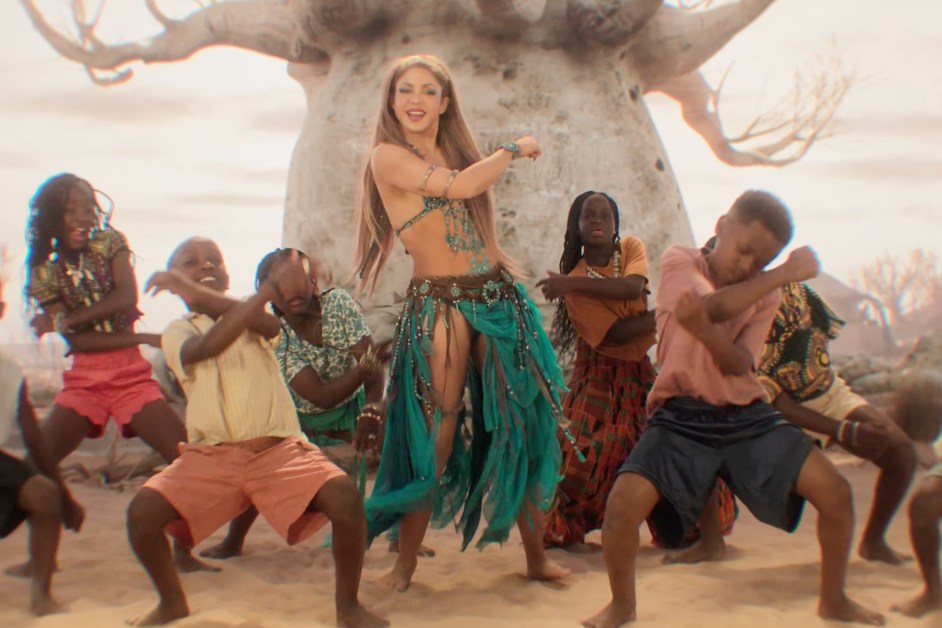 Shakira & Burna Boy Drop ‘Dai Dai’ Video Featuring Cameos From World Cup Winners Messi & Mbappé: Watch