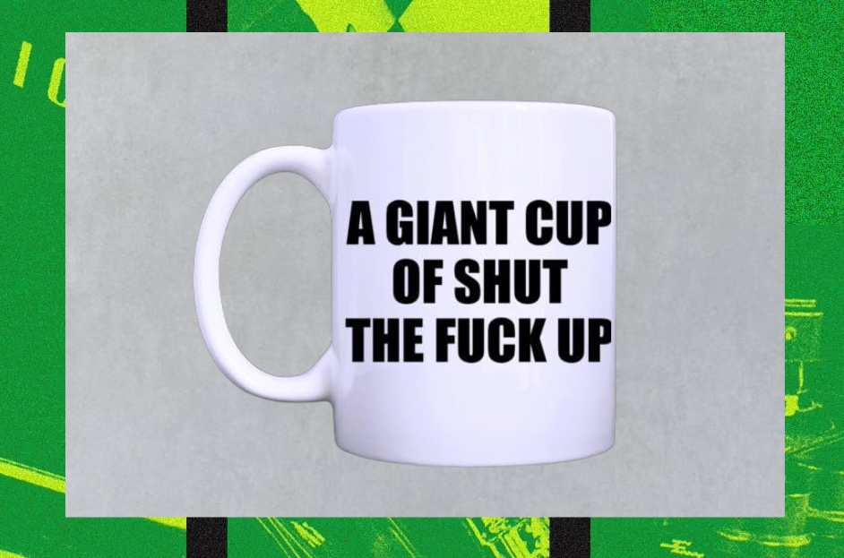 RM Picked Up This NSFW Coffee Mug on Tour and We Found a Similar One for $12 Online