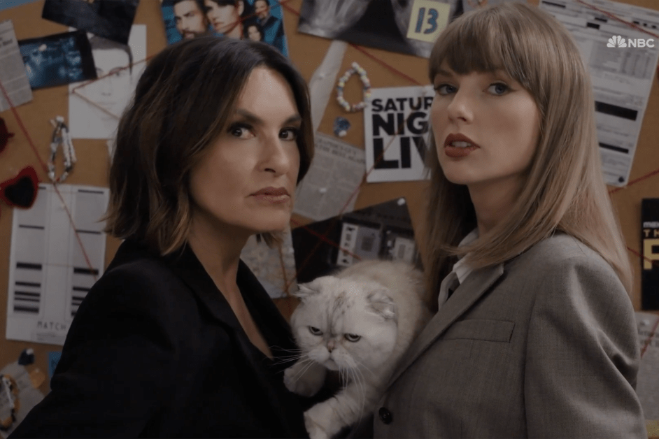 Taylor Swift Makes Surprise Emmys Cameo to Unpack Swiftie-Coded Easter Eggs With Detective Olivia Benson
